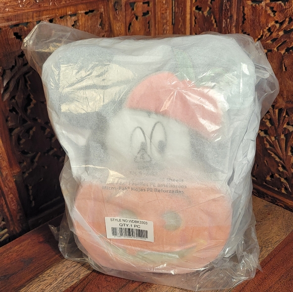 NWT Loungefly Disney Mickey Mouse Pumpkin Light Up Mini Backpack - Picture 11 of 11